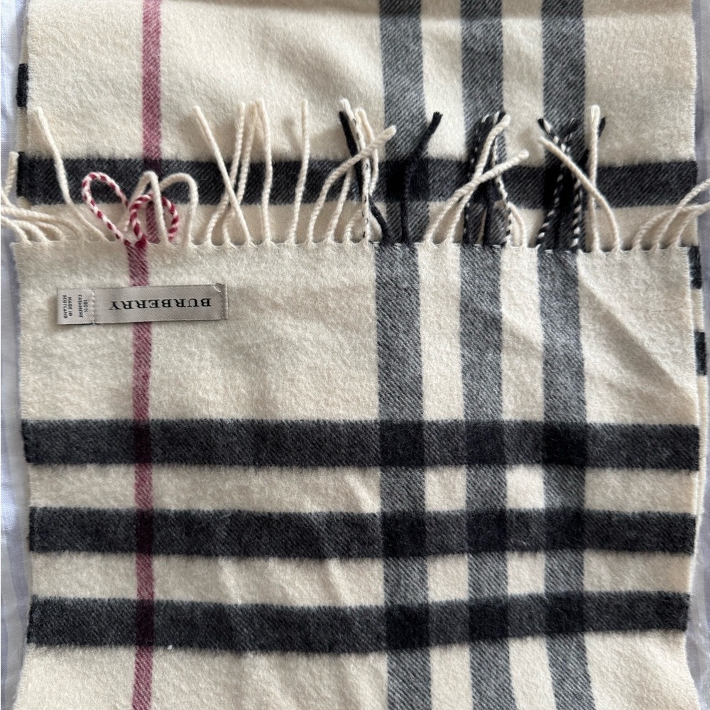 Burberry Check Cashmere Scarf